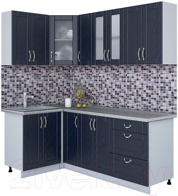 Готовая кухня Интерлиния Мила Крафт 1.2x2.1 - фото