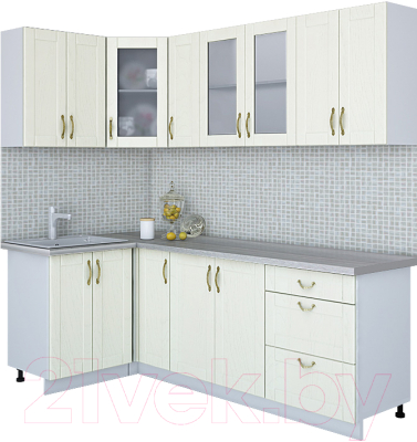 Готовая кухня Интерлиния Мила Крафт 1.2x2.3 - фото