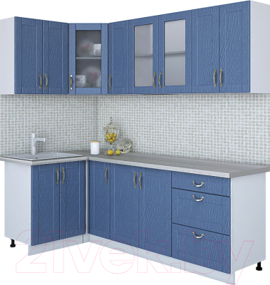 Готовая кухня Интерлиния Мила Крафт 1.2x2.3 - фото