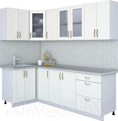 Готовая кухня Интерлиния Мила Крафт 1.2x2.4 - фото