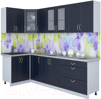 Готовая кухня Интерлиния Мила Крафт 1.2x2.6 - фото