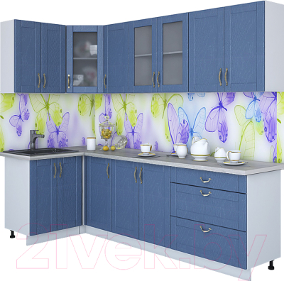 Готовая кухня Интерлиния Мила Крафт 1.2x2.6 - фото