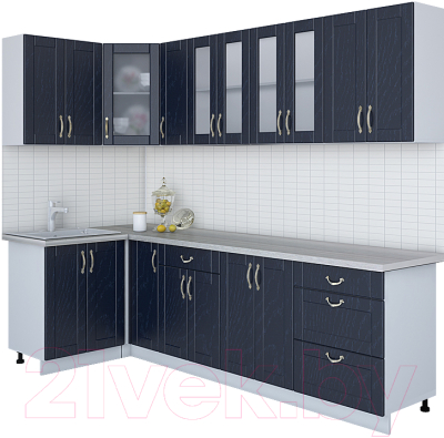 Готовая кухня Интерлиния Мила Крафт 1.2x2.7 - фото