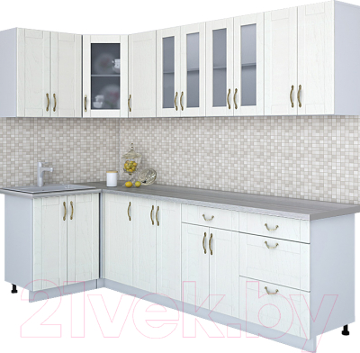 Готовая кухня Интерлиния Мила Крафт 1.2x2.8 - фото