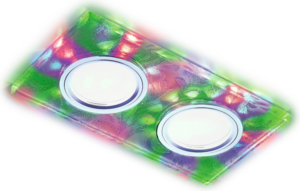 Точечный светильник Ambrella S234/2 W/CH/M