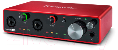 Аудиоинтерфейс Focusrite Scarlett 4i4 3rd gen