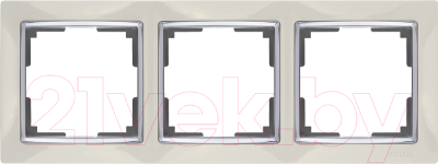Рамка для выключателей и розеток Werkel WL03-Frame-03 / a028902 - фото