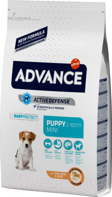 Сухой корм для собак Advance Puppy Protect Mini с курицей и рисом - фото