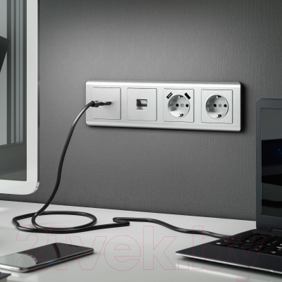 Лицевая панель для розетки Werkel WL09-HDMI-CP / a041304