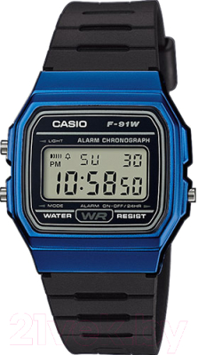 Часы наручные мужские Casio F-91WM-2AEF - фото