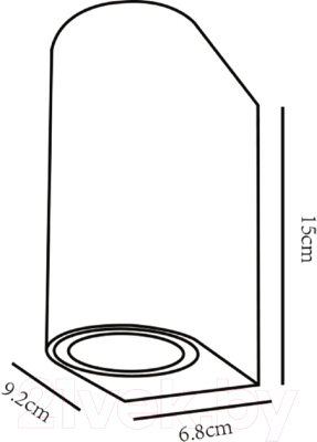 Бра уличное Arte Lamp Compass A3102AL-2BK