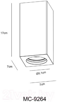 Точечный светильник Arte Lamp Tubo A9263PL-1WH
