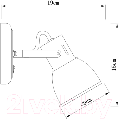 Спот Arte Lamp Jovi Grigio A1677AP-1GY