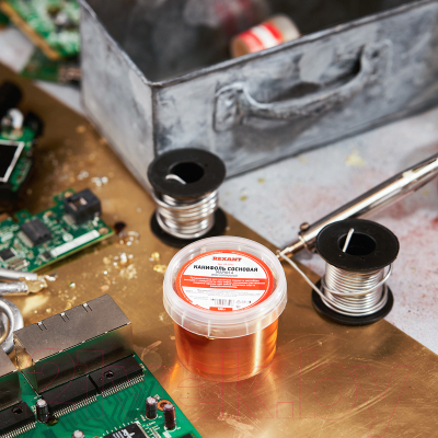 Канифоль для пайки Rexant Сосновая марки А / 09-3711