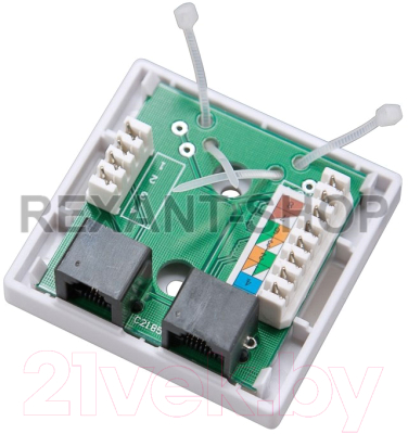 Розетка Rexant RJ-11+RJ-45 / 03-0120