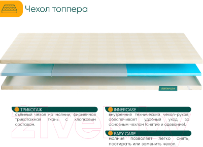 Наматрасник ортопедический Фабрика сна Топпер Т-1 100x190