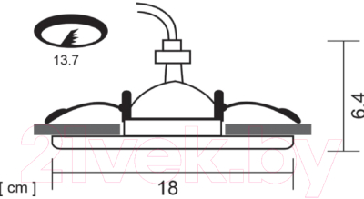 Точечный светильник Arte Lamp Apus A6664PL-1WH