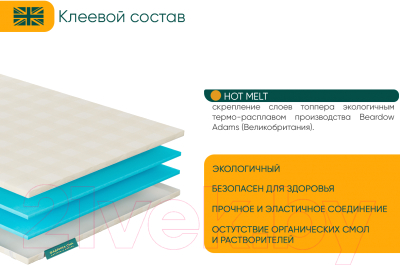 Наматрасник ортопедический Фабрика сна Топпер Т-2 100x190