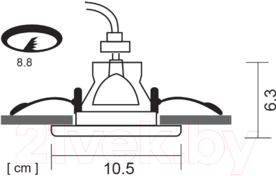Точечный светильник Arte Lamp Taurus A6663PL-1WH