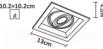 Точечный светильник Arte Lamp Canis A6661PL-1WH