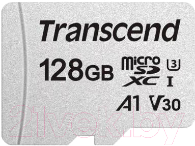 Карта памяти Transcend microSDXC 128GB UHS-I V30 (TS128GUSD300S) - фото