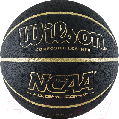 Баскетбольный мяч Wilson NCAA Highlight Gold / WTB067519XB07 - фото