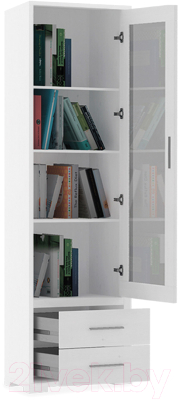 Шкаф-пенал с витриной Dipriz Мэдисон / Д.1151.1