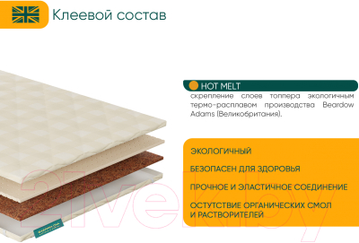 Наматрасник ортопедический Фабрика сна Топпер Т-6 150x200