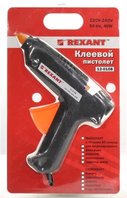 Клеевой пистолет Rexant 12-0108