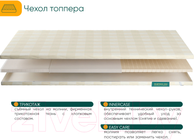 Наматрасник ортопедический Фабрика сна Топпер Т-8 100x190