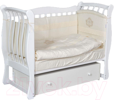 Детская кроватка Антел Luiza-3 (белый)