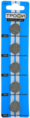 Батарейка Трофи CR2016-5BL / C0032183 - фото