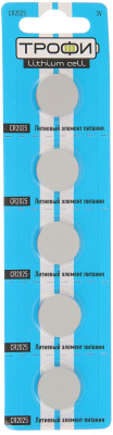 Батарейка Трофи CR2025-5BL / C0032184 - фото