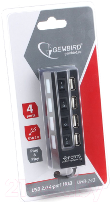 USB-хаб Gembird UHB-243-AD