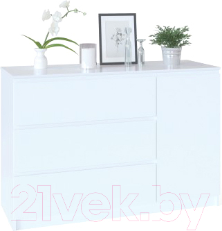 Тумба Сокол-Мебель Т-3Р (белый) - фото
