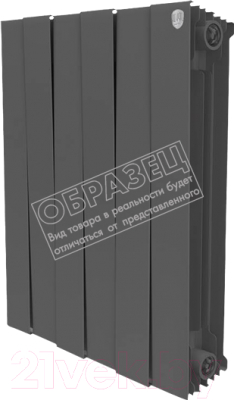 Радиатор биметаллический Royal Thermo PianoForte 500 Noir Sable (11 секций) - фото