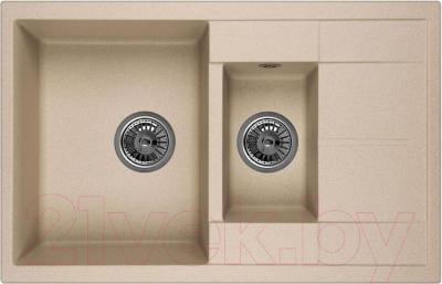 Мойка кухонная GRANULA GR-7802 (песочный) - фото