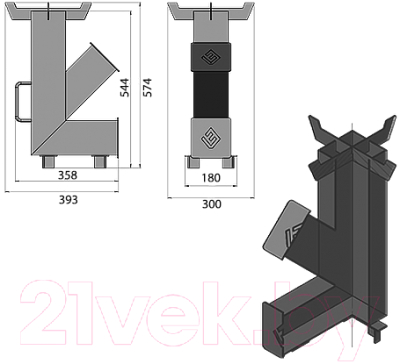 Печь отопительно-варочная Везувий Ракета 1 (12)