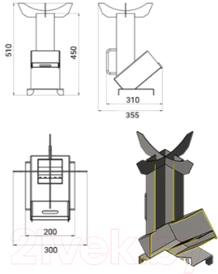 Печь-мангал Везувий Ракета 2 (12)