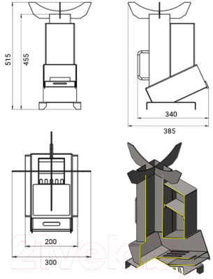 Печь-мангал Везувий Ракета 3 (12)