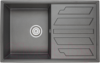 Мойка кухонная GRANULA GR-8002 (черный) - фото