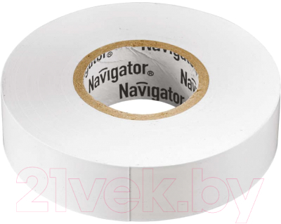 Изолента Navigator NIT-B15-20 / WH 71102 - фото