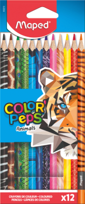 Набор цветных карандашей Maped Color' Peps Animal - фото