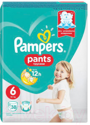 Подгузники-трусики детские Pampers Pants 6 Extra Large - фото