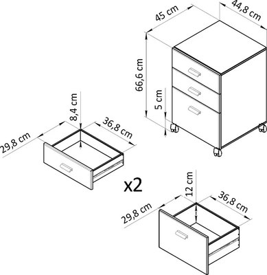 Тумба Dipriz Мадейра Д.2127.2