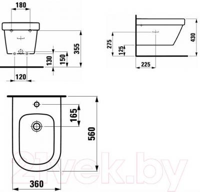 Биде подвесное Laufen LB3 8306820003021