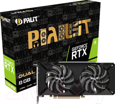 Видеокарта Palit RTX2060 Super Dual 8GB GDDR6 (NE6206S018P2-1160A)