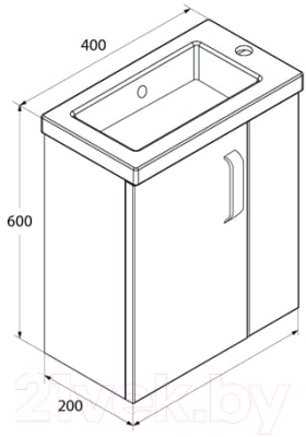 Тумба под умывальник IDDIS Torr TOR40WRi95