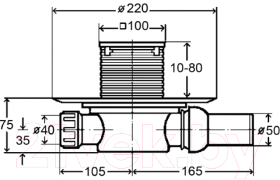 Трап для душа Viega 583217