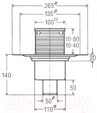 Трап для душа Viega 583224
